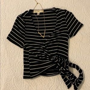 Urban outfitters crop tie top